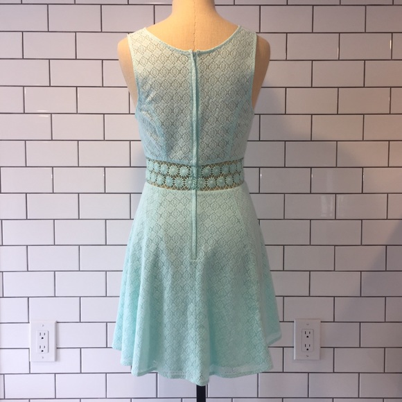 Free People | Mint Daisy Waist Fit & Flare Dress - Picture 6 of 8